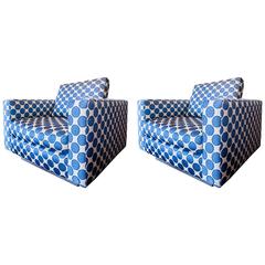 Large Pair of Club Chairs