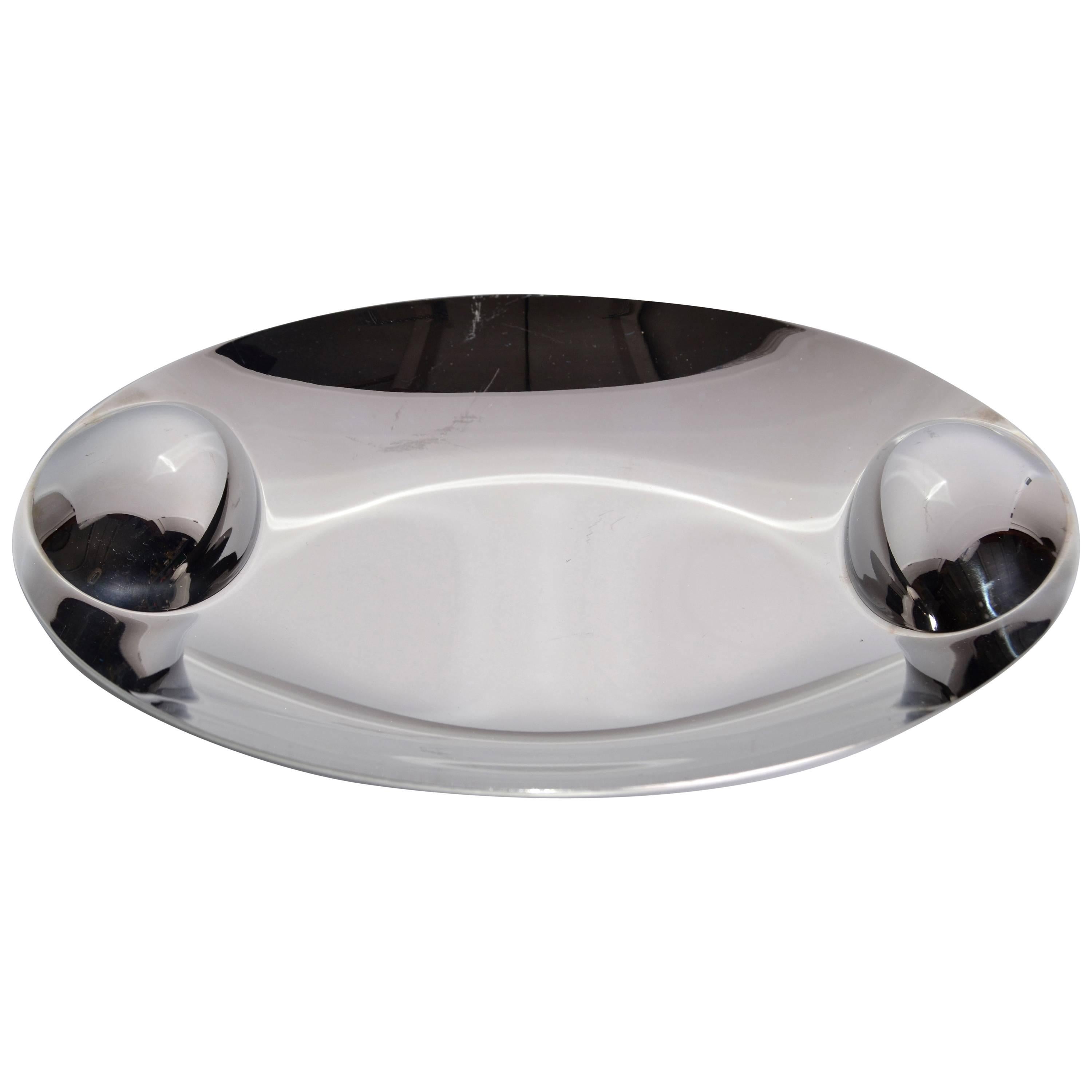 Stainless Steel Plate or Bowl by Lino Sabattini
