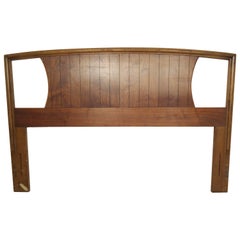 Vintage Mid-Century Walnut Headboard