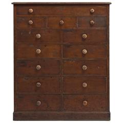 Tall Pine Chest of Drawers, circa 1900