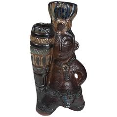 Glazed Earthenware Ceramic Figure by Colette Gueden