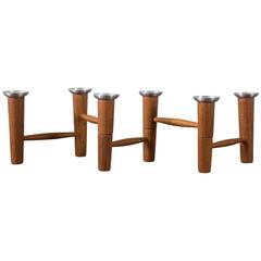 Danish Modern Teak Candleholder by Laur Jensen