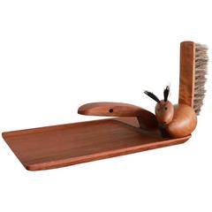 Danish Squirrel Brush and Tray 2