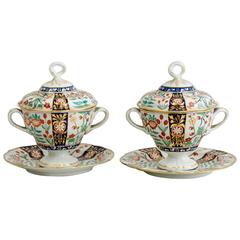 Spectacular Nippon Hand Painted Jeweled Chocolate Coffe 