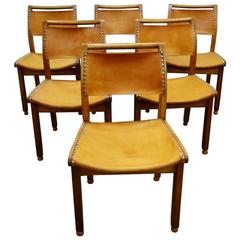 John Makepeace Workshops set of six vintage modernist chairs, circa 1980s