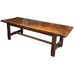 Large Oak Refectory Table, Farmhouse Table