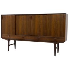 Stunning Danish Mid-Century Modern Highboard or Sideboard, 1960s 8