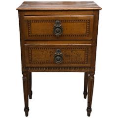 19th Century, Italian Walnut Louis XVI Style Side Cabinet 8