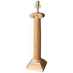 Neoclassical Ionian Column Table Lamp