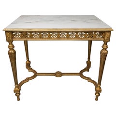 19th Century Louis XVI Style Giltwood Centre Table