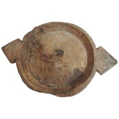 African Hand-Carved Wood Serving Bowl 9
