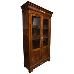 19th Century French Empire Mahogany Bookcase