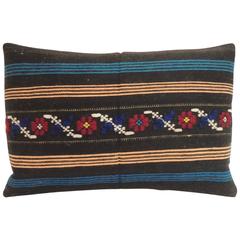 Vintage Turkish Woven Petit Lumbar Decorative Pillow