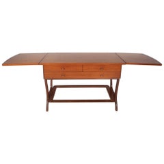 Mid-Century Modern Drop-Leaf Console Table by RWAY