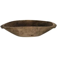 Large 19th Century Swedish Wooden Bowl