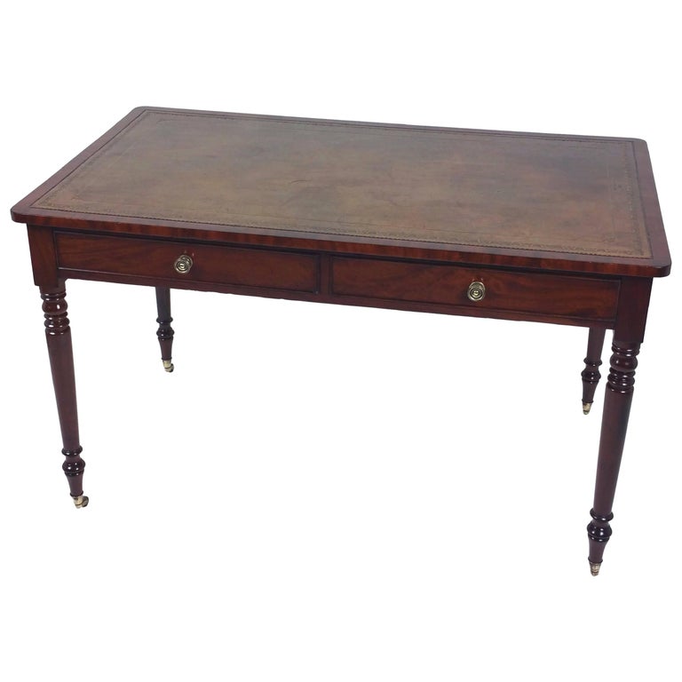 Regency Mahogany Library Table at 1stDibs