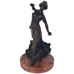 19th Century, Spanish Bronze Figure of a Flamenco Dancer 11