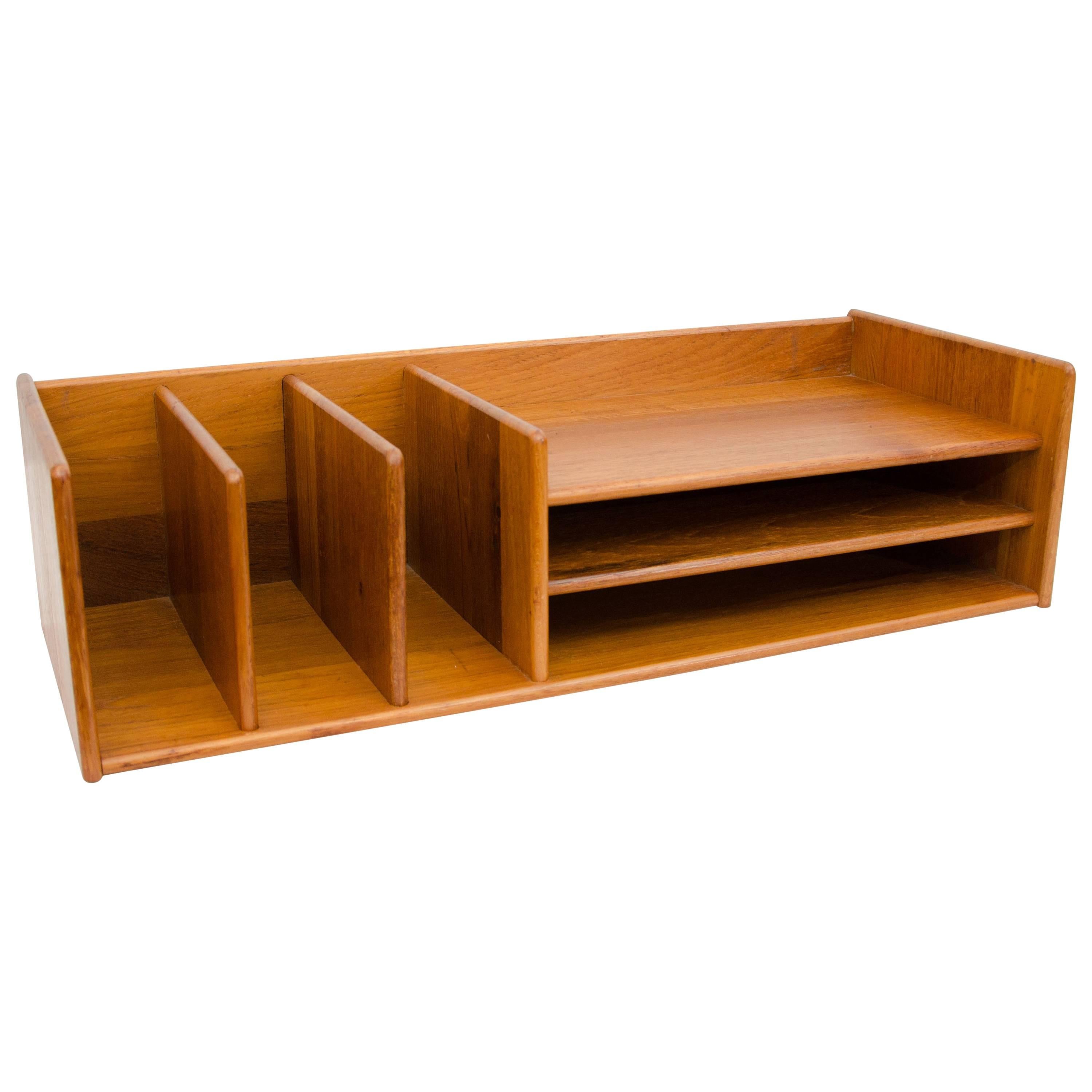 Danish Teak Desk Organizer, Nordisk Andels-Eksport