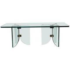 Excellent Vintage Leon Rosen Pace Glass Coffee Table 12