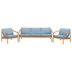 Sofa and Two Lounge Chairs by Folke Ohlsson