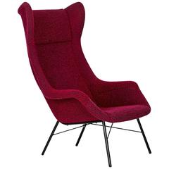 Wingback Armchair by Miroslav Navratil for Ton, 1960s 7