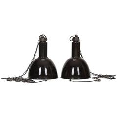 Industrial Ceiling Lights, 1960s, Set of Two