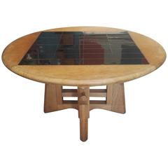 Beautiful French Guillerme et Chambron Cocktail Table, circa 1960