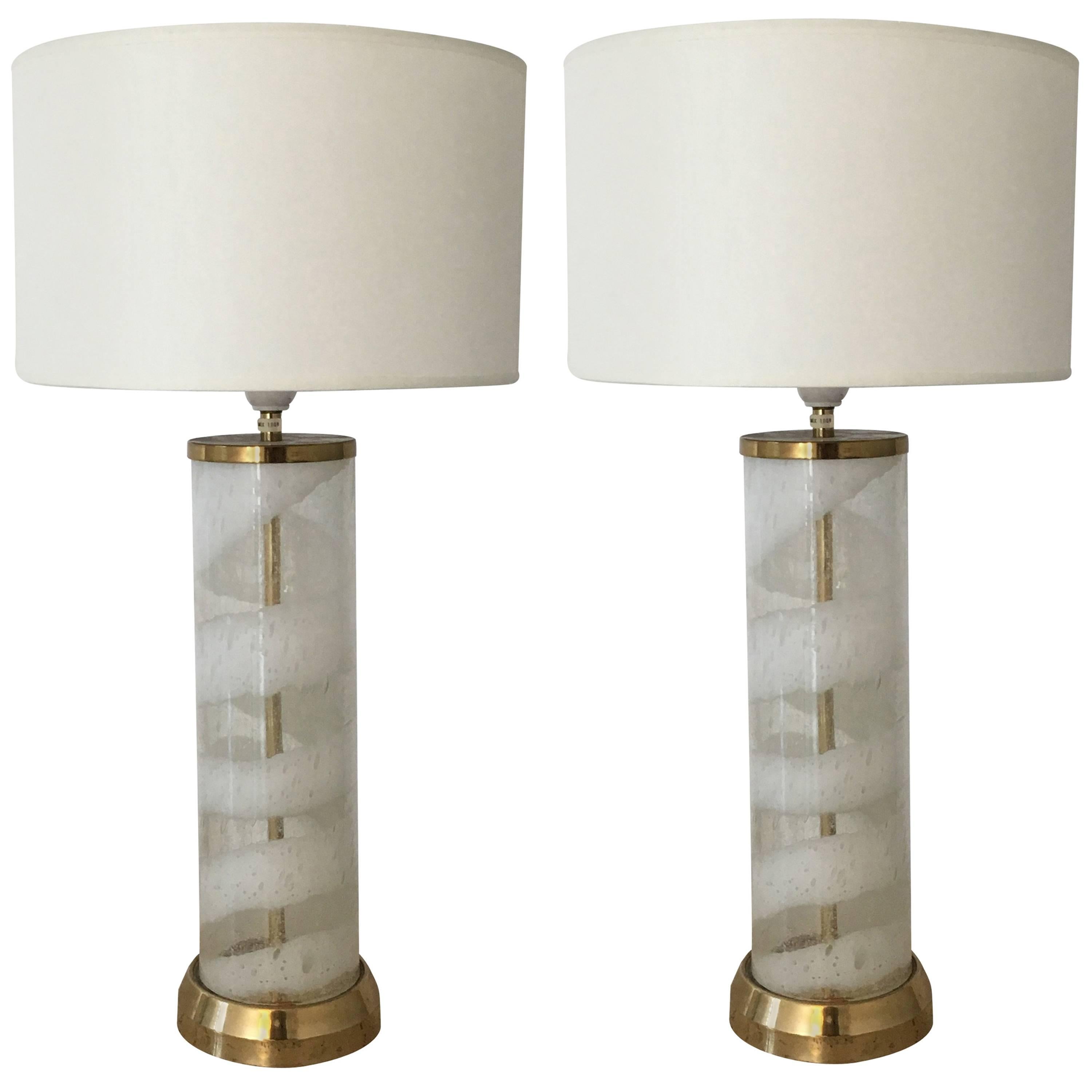 Pair of Table Lamps by Bergboms, Sweden, circa 1960 For Sale