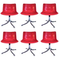Osvaldo Borsani, Suite of Six Chairs, Tecno Edition, circa 1973, Italy 12