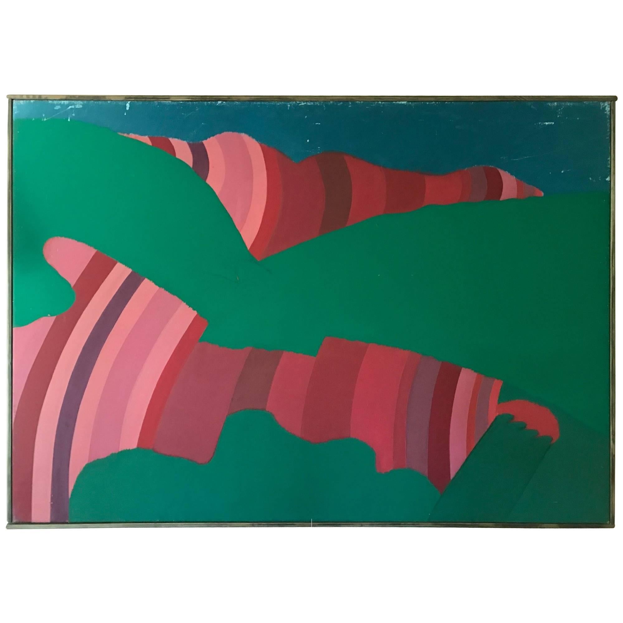 Large Abstract Signed Heath, circa 1960 For Sale