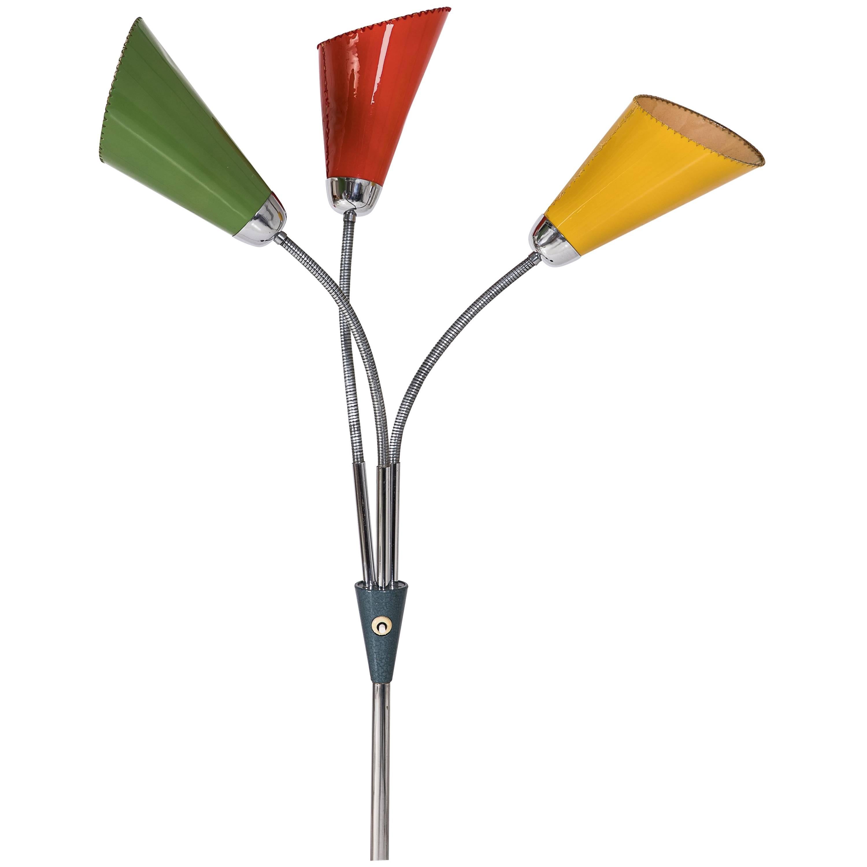 1960's Colourful Floor Lamp by Lidokov For Sale