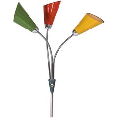 1960's Colourful Floor Lamp by Lidokov