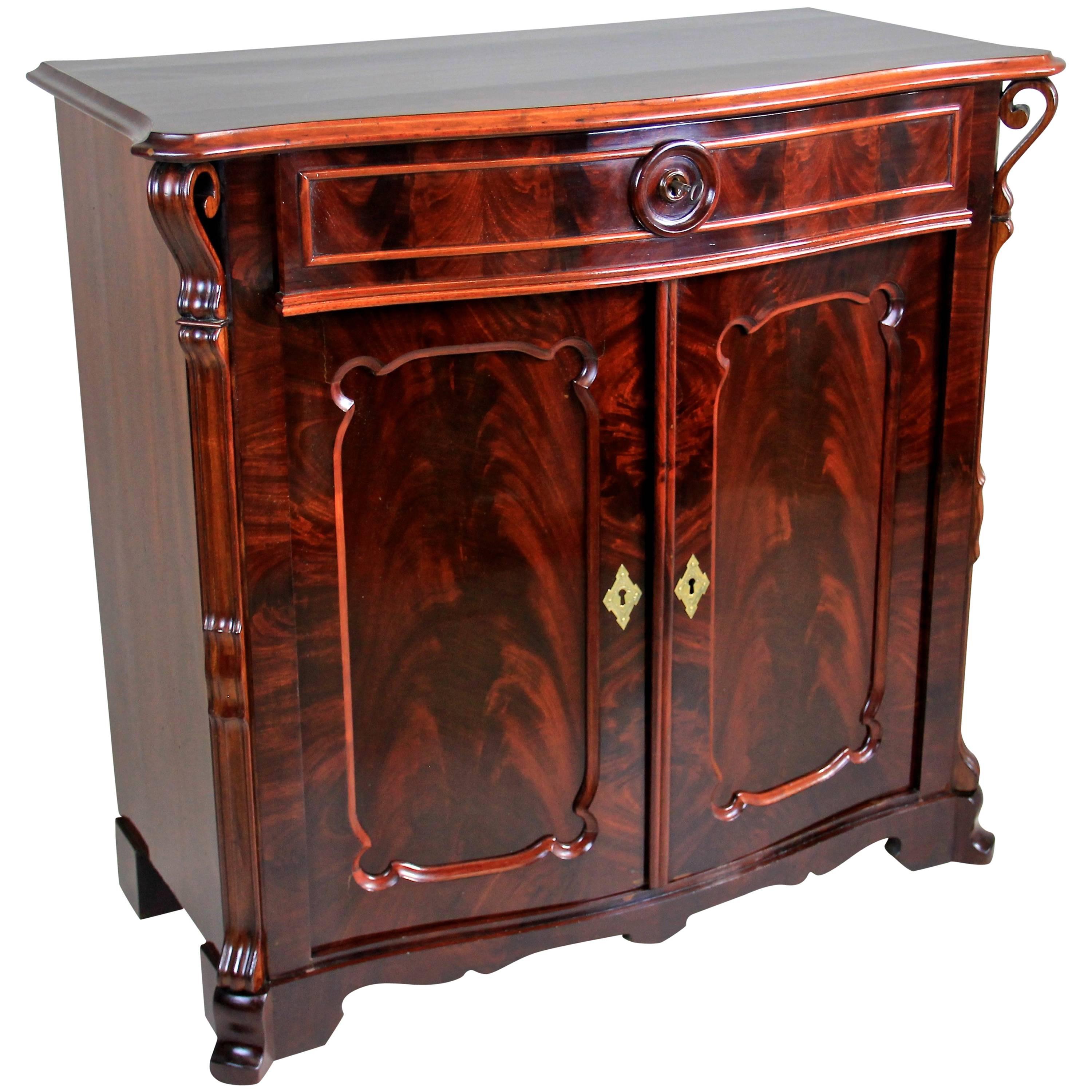 Louis Philippe Trumeau Commode Mahogany, Austria, circa 1865