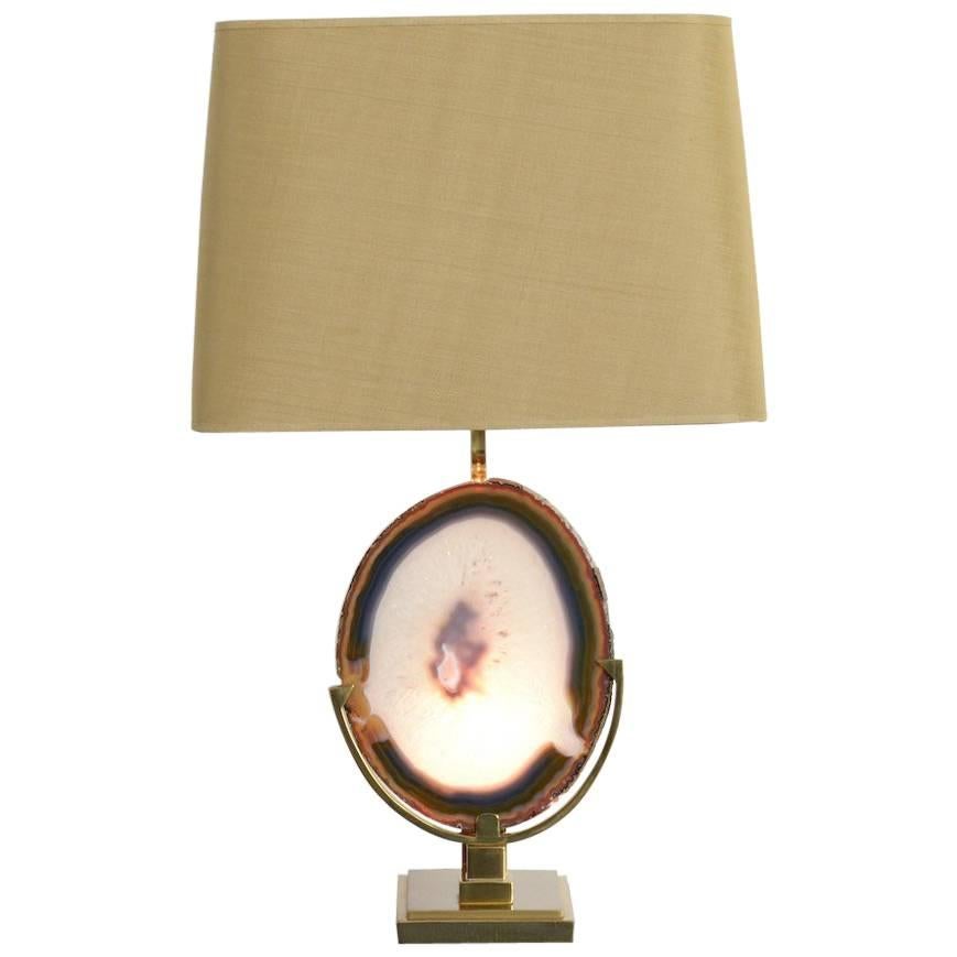 Magic Agate Table Lamp by Willy Daro