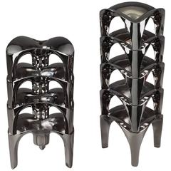 20th Century Modular Chromed Metal Candleholders by Nagel Konzept, Germany 7