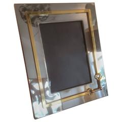 1970s Signed Gucci Horsebit Picture Frame