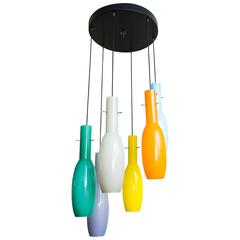 Chandelier by Vistosi, Italy, Murano, circa 1950 2