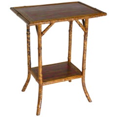 Red Bamboo side table