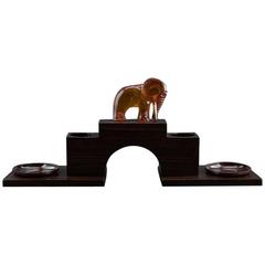 French Art Deco Bakelite Elephant Pencil Holder, circa 1930 1