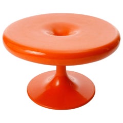 Vintage Orange Eero Aarnio 'Kantarelli' Fiberglass Side Table for Asko Oy, Finland, 1967