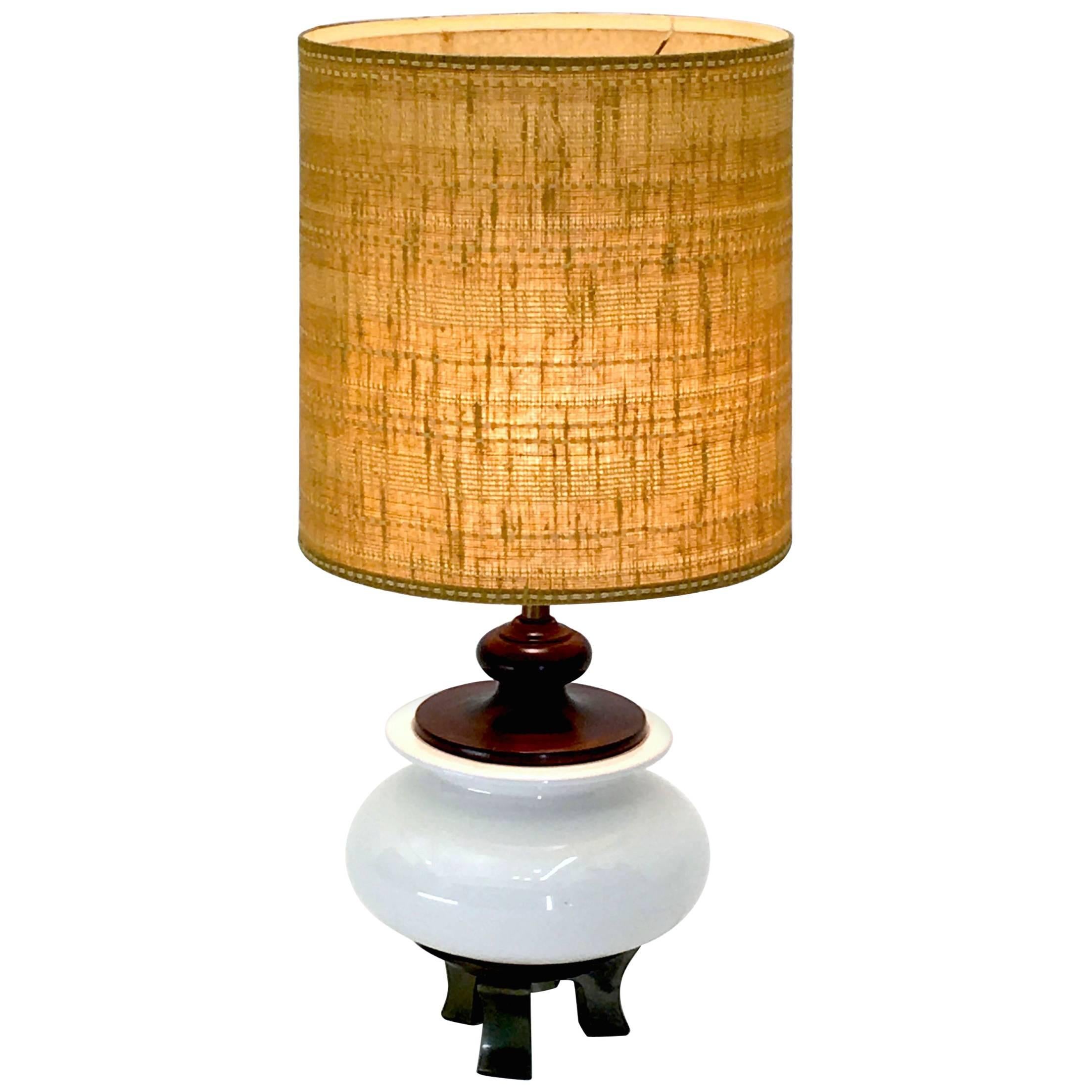 Large Jardiniere Chinoiserie Table Lamp by Morris Greenspan