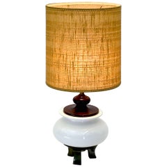 Large Jardiniere Chinoiserie Table Lamp by Morris Greenspan