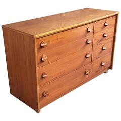 Vintage 1960s Stag Cantata Eight-Drawer Chest of Drawers on Castors, John & Silvia Reid