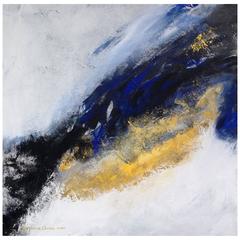 Suzanne Clune, Titled “Rhapsody in Blue" Abstract Expressionism 12