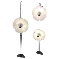 Fantastic Set of Two Olivier Mourgue Floor Lamp, circa 1970