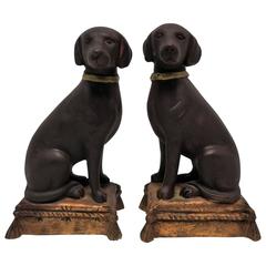 Vintage Pair of Retriever Dog Bookends