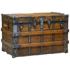 Vintage Ornate Refurbished Trunk 12
