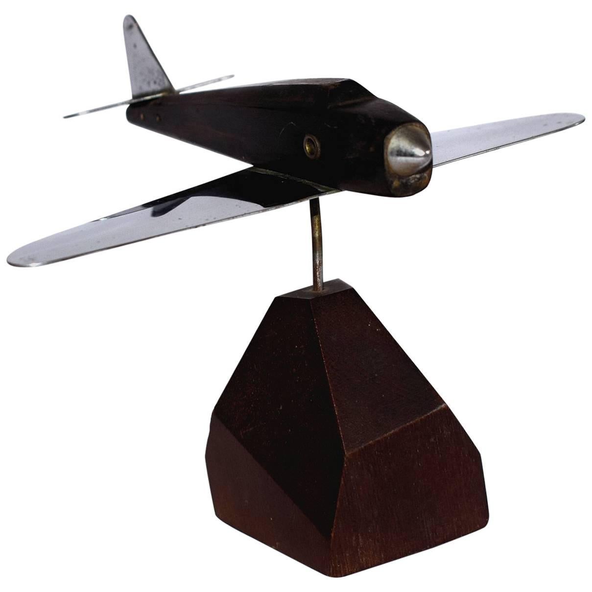 Art Deco Model Airplane Paper Weight