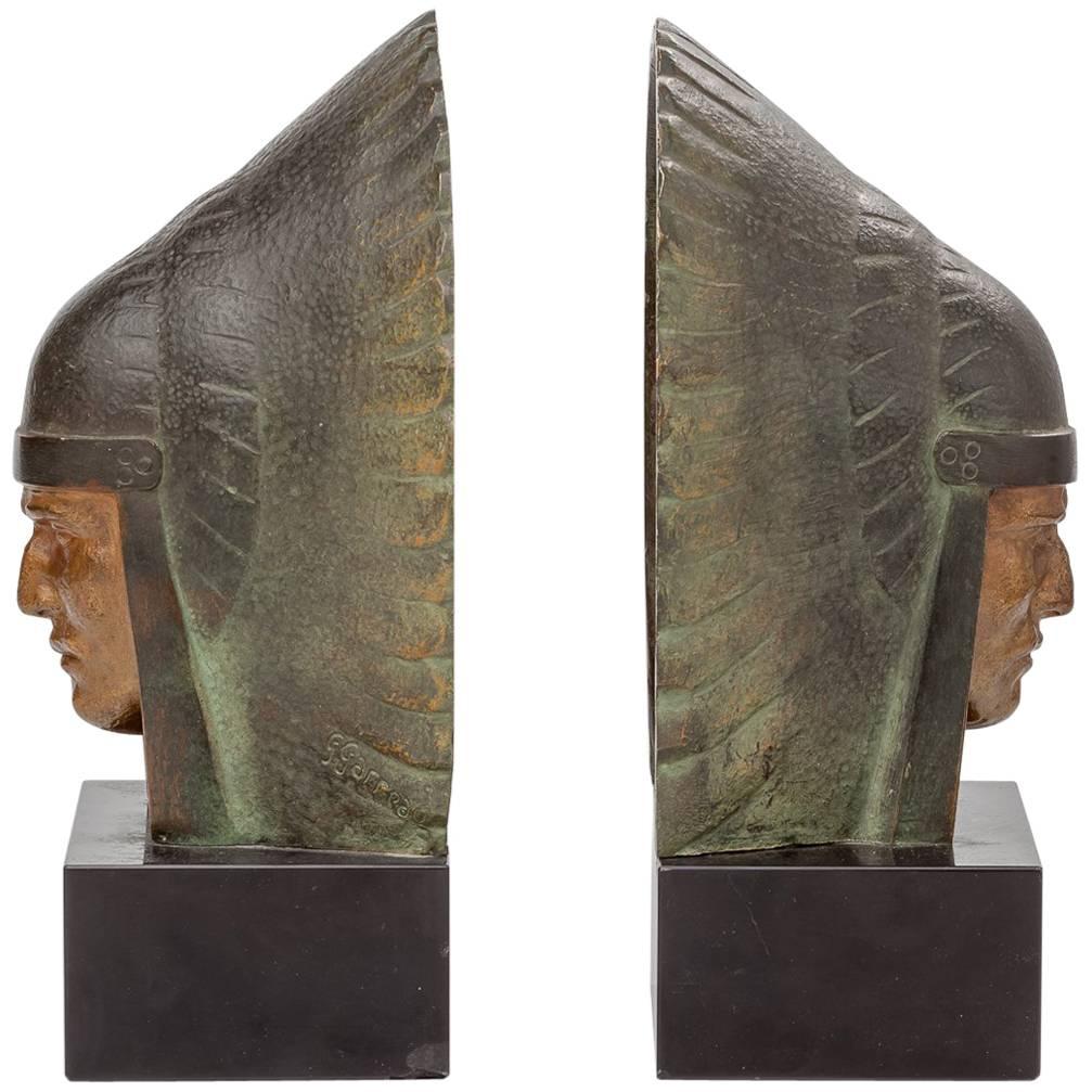 French Art Deco Bookends by George Garreau