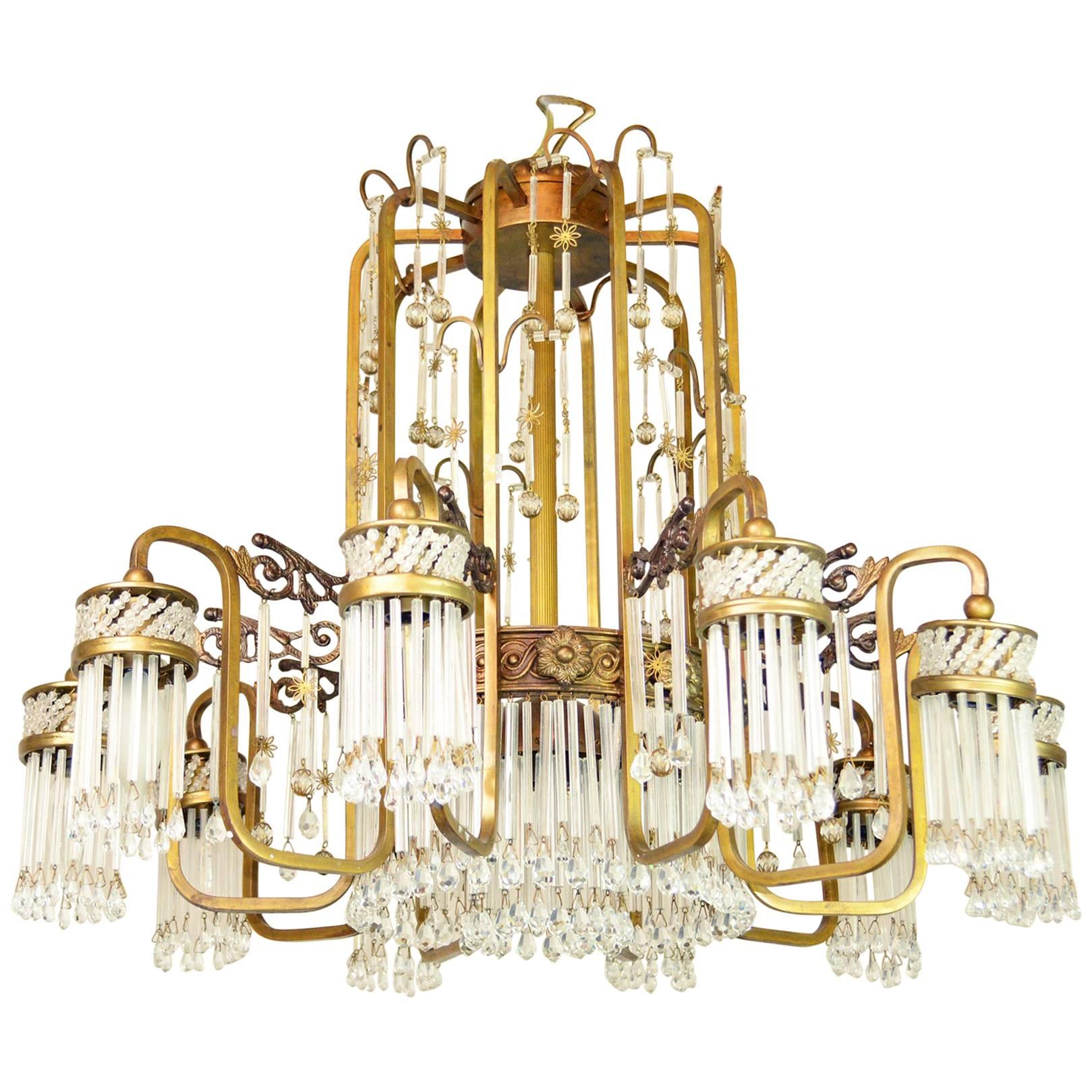 Art Deco Waterfall Chandelier